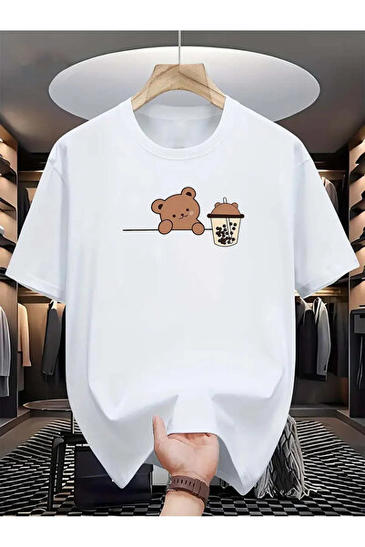 Wish BF Tricou oversize cu imprimeu Bear Bubble Tea