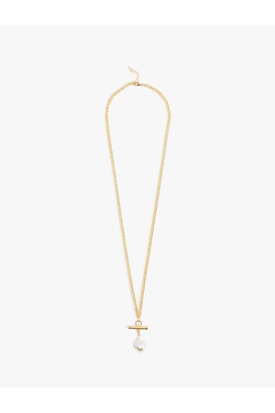 Koton Pearl Detailed Chain Necklace