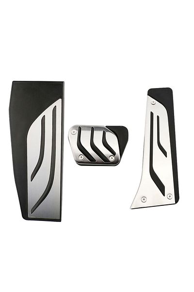 Choice AT with rest Car Pedals Foot Rest Brake Accelerator Fuel Pedal Pad Cover for BMW 1 2 3 4Series M3 M4