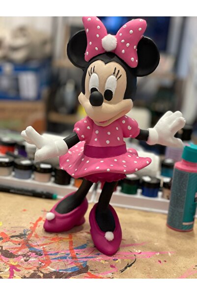 İki Cadı Tasarım Miki Fare Minnie Mouse Hediyelik Dekoratif Obje Biblo Heykel
