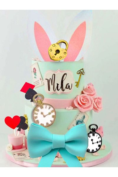 Choice Alice Laventy Alice In Wonderland Cake Decoration Party Supplies Favors Bunny Birthday Cake Decorati