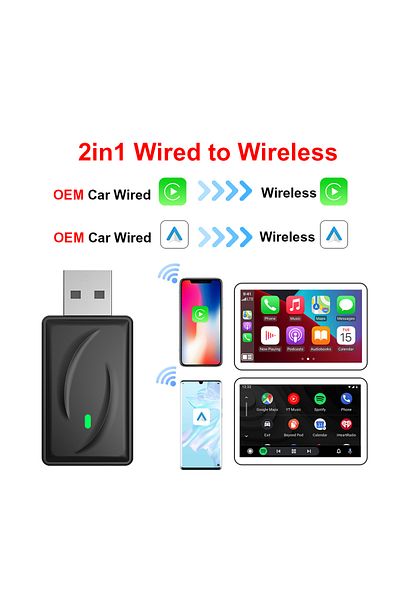 Choice 365 days guarantee T7 Wireless Android Auto Adapter CarPlay Dongle Bluetooth WiFi For Volvo Benz Aud