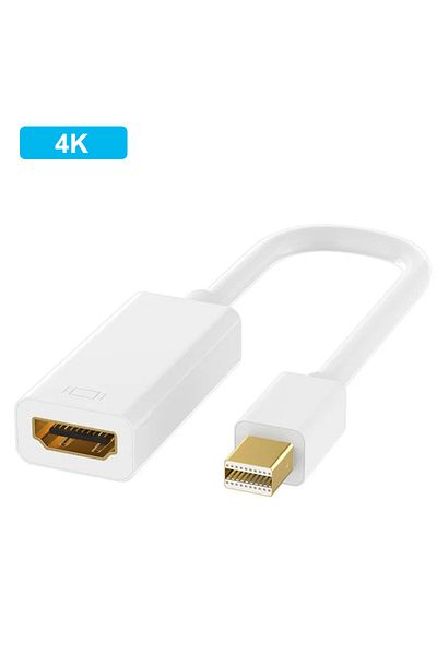 congdi White-4k Mini Displayport To Hdmi-compatible Adapter 4k/1080p Mini Dp Male To Hd Female Converter Co