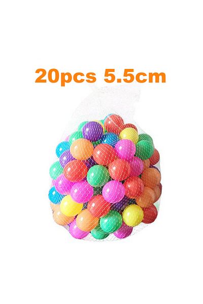 Choice 20pcs 5.5cm 20pcs/lot 5.5cm Safe Pe Ball For Dry Pool Ball Pit Eco-friendly Baby Ball Toys For Baby