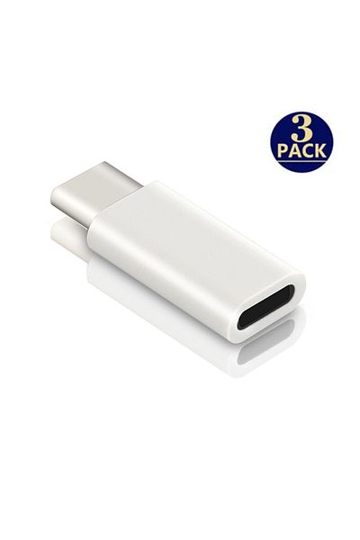Choice White 3pcs Lightning Female To Usb C Male Charger Adapter For Iphone 15 Pro Max Plus Ipad Type C To