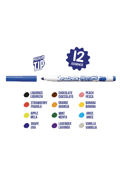 CARIOCA Αρωματικοί Μαρκαδόροι 12 τεμάχια/σετ,