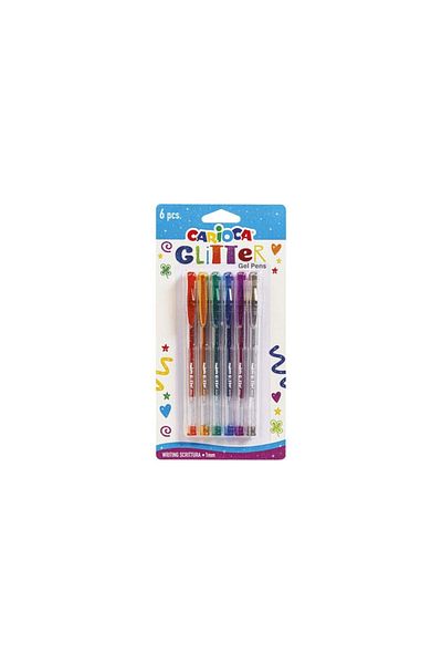 CARIOCA Glitter Gel Pen 6 Colors/set