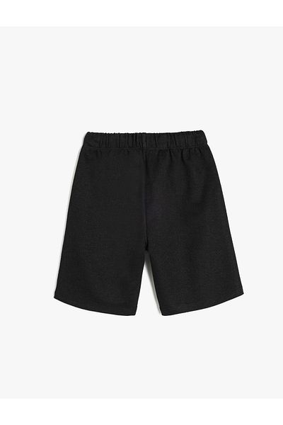 Koton Tie Waist Print Detailed Pocketed Shorts