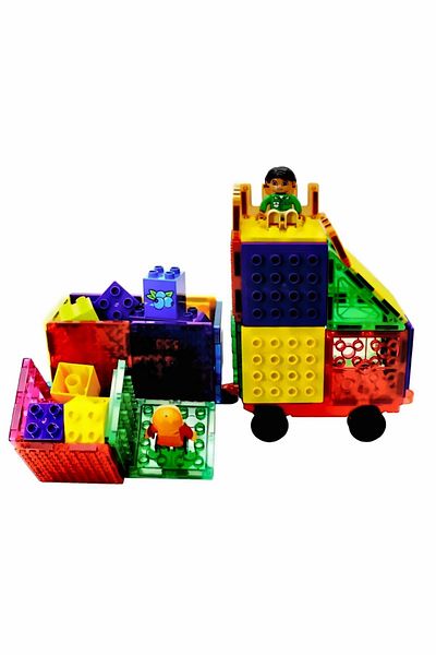 OMZ Magnetic Tiles 20 Pieces Educational Tutorial Magnet Girl Child Educational Toy Boy Toys