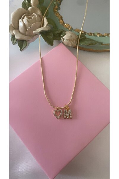 Asia by Leuvoié Asia By Leuvoie M Harfli Zirkon Taşlı Kalp Kolye