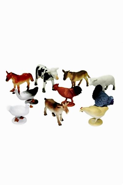 OMZ 10 Pieces Animal Set in Box Girls' Educational Toy Boys' Toys