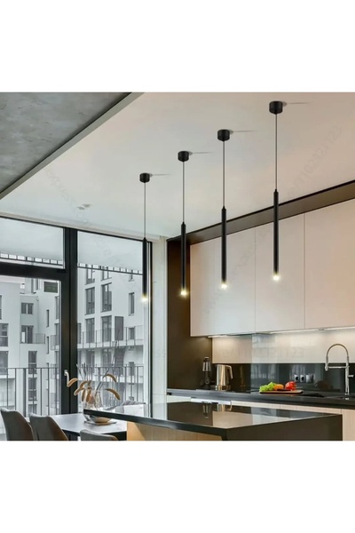 N Naturel Aydınlatma Stick Boru Led Sarkıt Tekli Avize