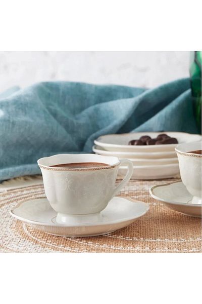 Karaca STD Margaret – Set mit 80 ml Kaffeetassen für 6 Personen, klassisch