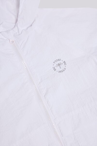 Tyess Basic Bg Store Girl's White Raincoat