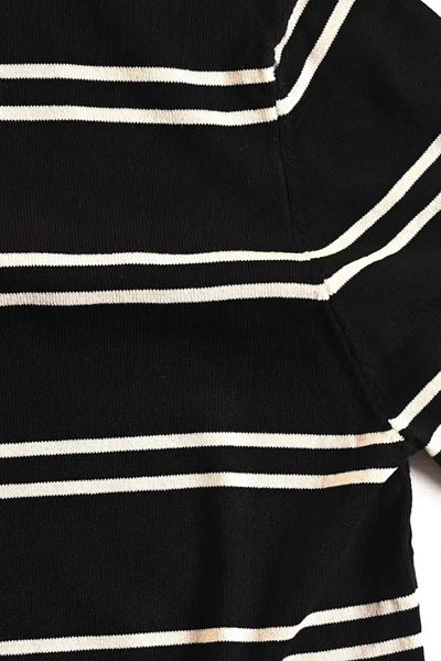 COOL TARZ Tricou pentru bărbați, cu detaliu în dungi, slim fit, cu decolteu triplu