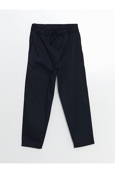 LC Waikiki Plain Gabardine Women's Trousers with Elastic Waist