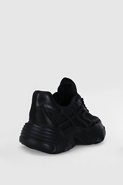 Lufian Comfort Taban Bağcıklı Erkek Sneaker Günlük Spor Ayakkabı Siyah