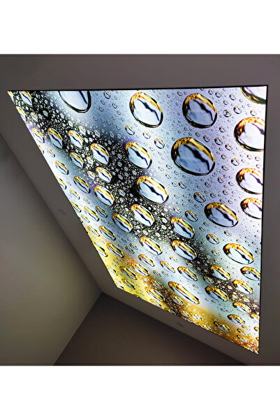 poster marketi Su Damlası Desenli Gergi Tavan | Estetik ve Dekoratif Tasarım