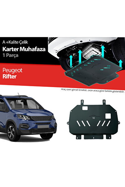 Tunax Peugeot Partner Rifter Çelik Karter Muhafaza Koruma 2019 2020 2021 2022...
