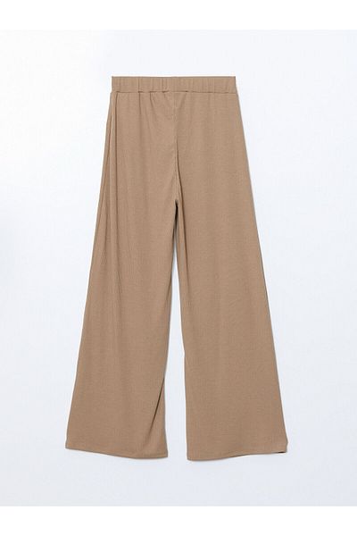 LC Waikiki Pantaloni de damă cu talie elastică cu picioare largi