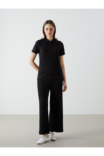 LC Waikiki Wide Leg Women's Trousers with Elastic Waist