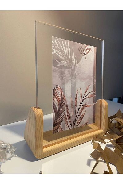 NO ON ATÖLYE Solid Handmade Picture, Photo, Document, Poster, Document Frame (Pine Wood) Frame Comes Empty.