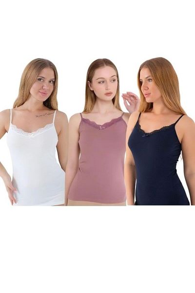 MrrMajestic 3-Piece-Pack- Women's -Atlet 95% Cotton-5% Lycra