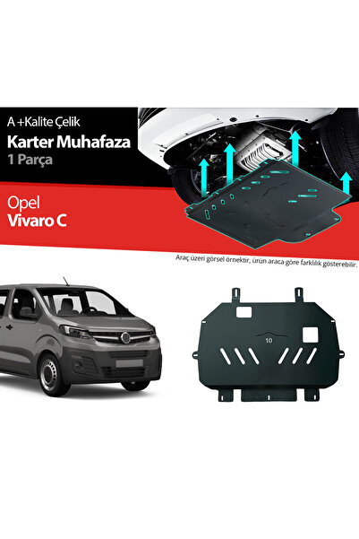Tunax Opel Vivaro Çelik Karter Muhafaza Koruma 2019 2020 2021 2022 2023 2024