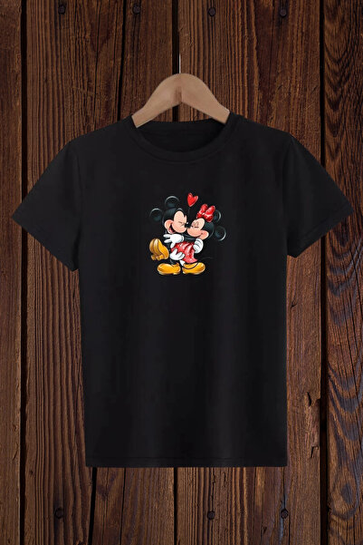 Wish BF Mickey-mouse Baskılı Kız Baskılı T-shirt