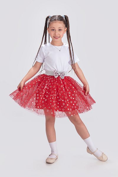 KT PERA BABY Star Printed 23 April Fluffy Show Birthday Party Skirt