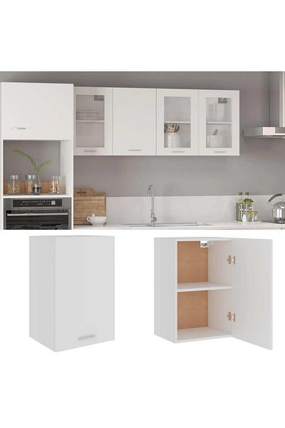 vidaxl Hanging Cabinet White 39.5x31x60 cm Engineered Wood