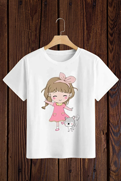 Wish BF تي شيرت بناتي مطبوع