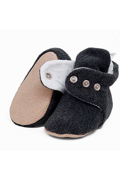 Ella Bonna Fleece Cotton Lined Non-Slip Sole Unisex Baby Kids House Slippers - Basic