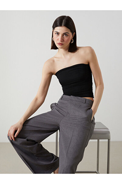 LC Waikiki Ozmarka New Season Strapless Collar Women's Blouse