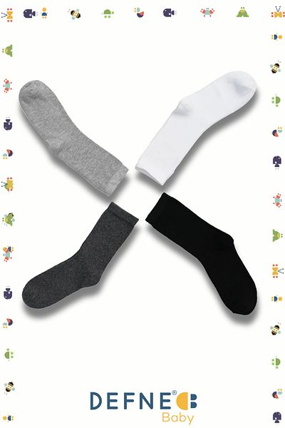 Defne Baby 4 Pairs of Boy's Socks