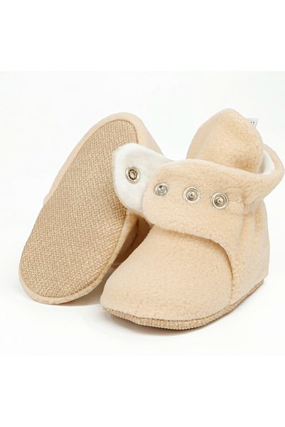 Ella Bonna Fleece Cotton Lined Non-Slip Sole Unisex Baby Kids House Slippers - Basic