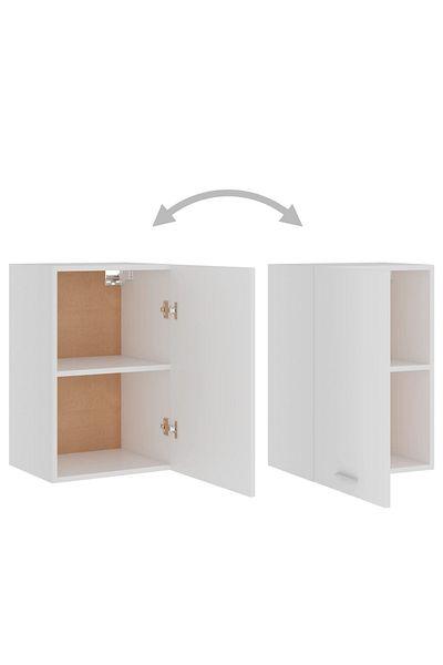 vidaxl Hanging Cabinet White 39.5x31x60 cm Engineered Wood