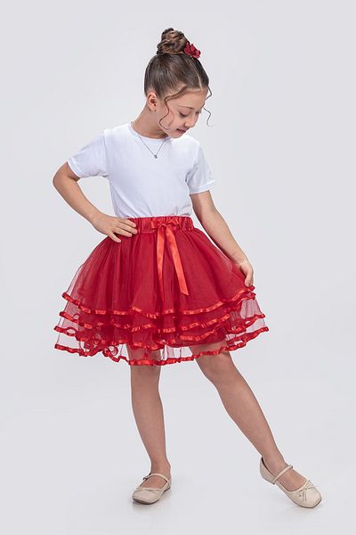 KT PERA BABY 4 Layer Straps 23 April Fluffy Show Birthday Party Skirt