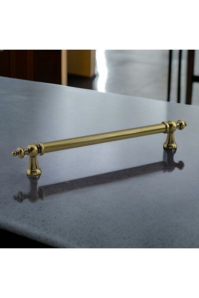 Badem10 Mâner galben antic din metal otoman 224 mm Mobilier Bucătărie Sertar Dulap Dulap Capac Mânere Mâner