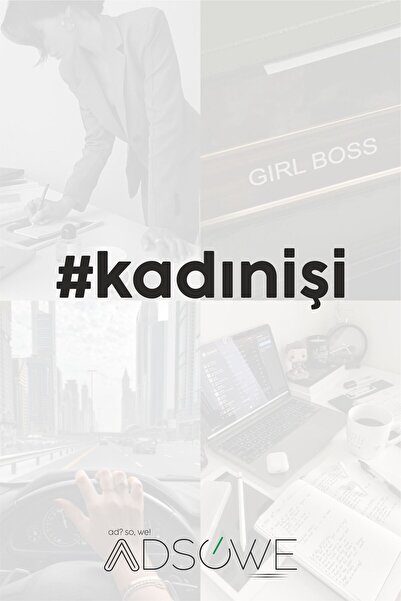 Adsowe Kadın İşi Sticker - 17x4 cm - Araba Sticker - Motor Sticker - Laptop S...