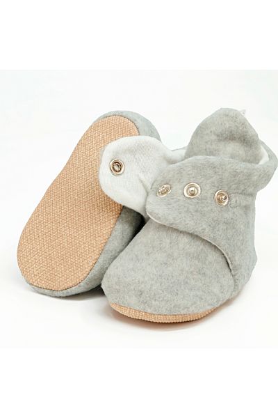 Ella Bonna Fleece Cotton Lined Non-Slip Sole Unisex Baby Kids House Slippers - Basic