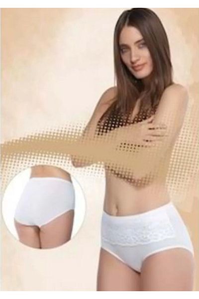 Belinay Γυναικεία εσώρουχα White Modal Cotton Elastane - Οικονομική Συσκευασία των 4