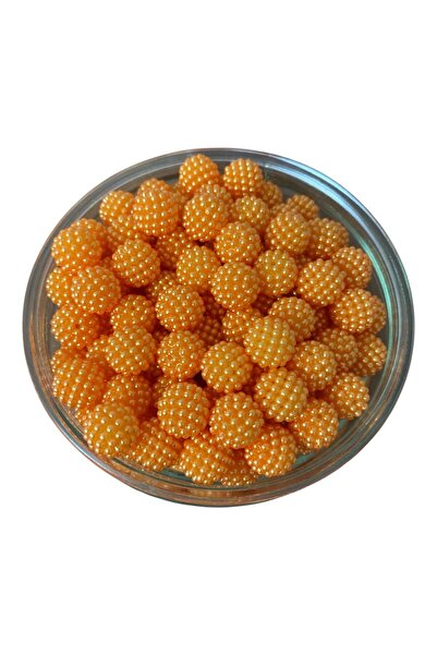 312 KONSEPT 14 مل حبات التوت الأسود المستوردة باللون البرتقالي 50 جرام 52 قطعة من حبات التوت الأسود الملونة