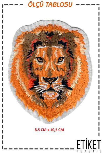 FANTASTIC ARMA Iron Embroidered - Patch Lion and Fan Rigging Patch
