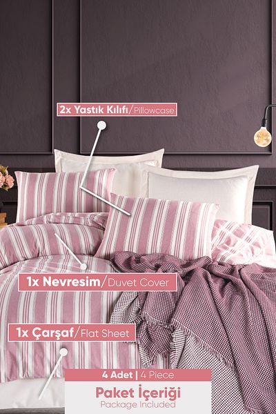 Eponj Home Double Sport Striped Duvet Cover Set - Soft Line