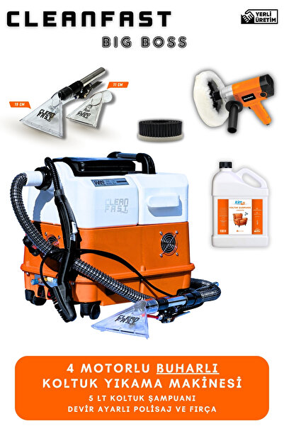 Atlantis Makine Kimya Temizlik 4 Motorlu Cleanfast Buharlı Halı ve Koltuk Yık...