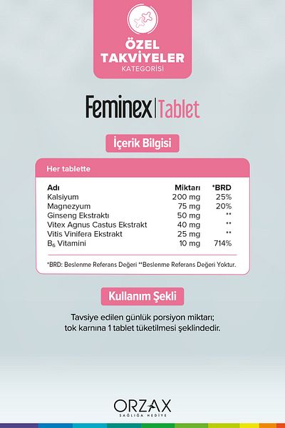 Ocean Feminex 30 Tablets - Herbal Extracts, Multi Vitamins and Minerals