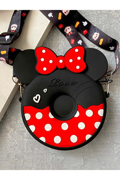 Tgc Aksesuar Sevimli Kız Çocuk Silikon Omuz Çanta Cüzdan