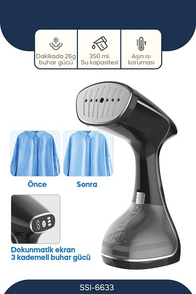 Sinbo Ssi-6633 Vertical Steam Wrinkle Remover - 1640W - Silver