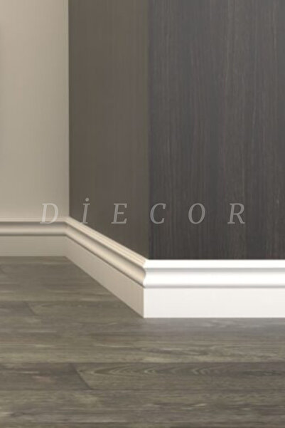 DİECOR Dekoratif Boyanabilir 1 Adet 12 cm Polistren Süpürgelik